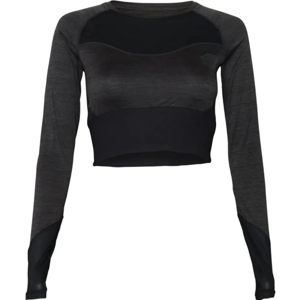Umbro Womens Pro Training Cropped Ls Top